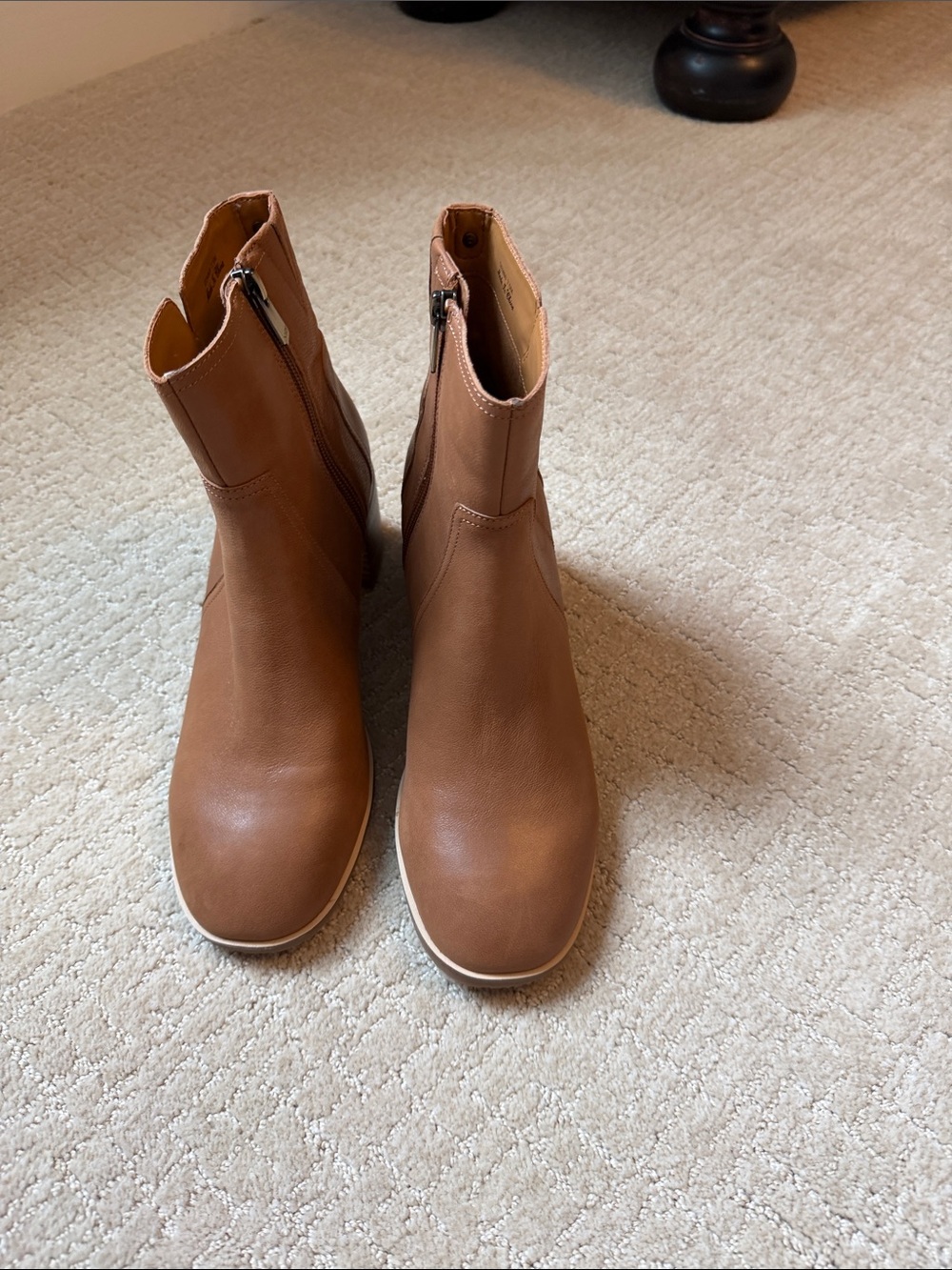 Women's Brown Leather Ankle Boots
